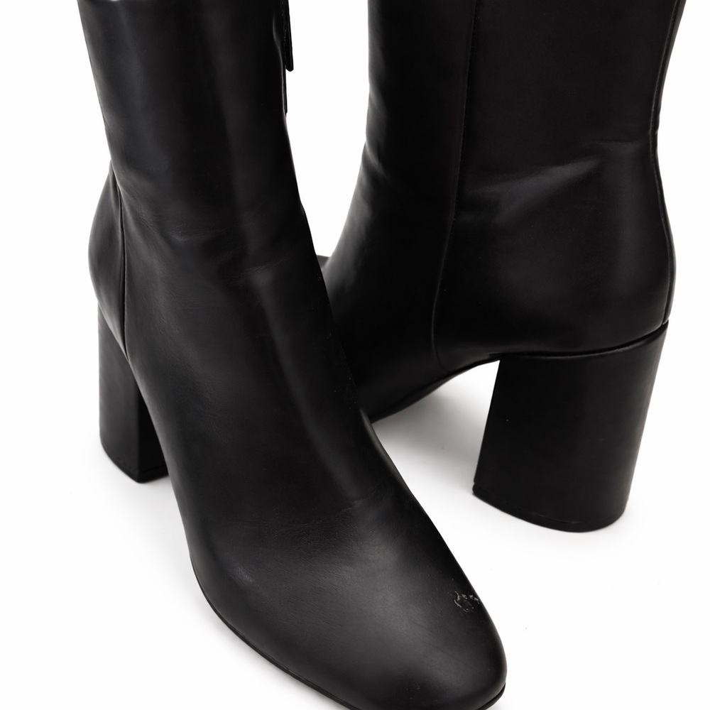 Madden Girl Black Block Heel Boots